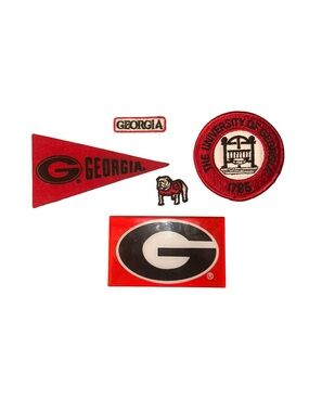 UGA vintage lot - magnets and pins